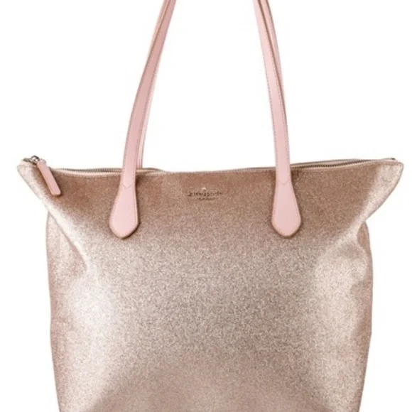 Kate Spade Gold and Pink Tote Bag - Picture 3 of 11
